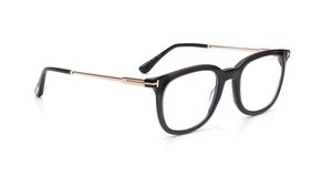Image 2 of Black Square Rimmed Eyeglasses for Men from Tom Ford Available at Titan Eye+