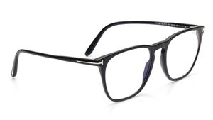 Image 2 of Black Square Rimmed Eyeglasses for Men from Tom Ford Available at Titan Eye+