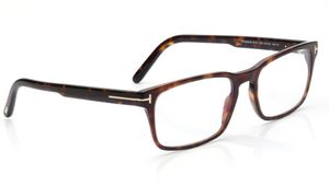 Image 2 of Brown Rectangle Rimmed Eyeglasses for Men from Tom Ford Available at Titan Eye+
