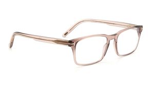 Image 2 of Cream Rectangle Rimmed Eyeglasses for Men from Tom Ford Available at Titan Eye+