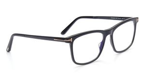 Image 2 of Black Square Eyeglasses for Men from Tomford Available at Titan Eye+