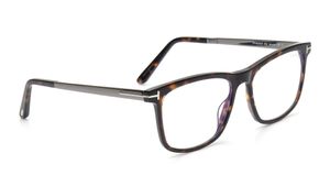Image 2 of Brown Square Eyeglasses for Men from Tom Ford Available at Titan Eye+