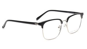Image 2 of Black Clubmaster Eyeglasses for Men from Tommy Hilfiger Available at Titan Eye+