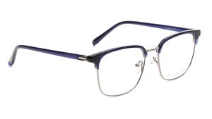 Image 2 of Grey Clubmaster Eyeglasses for Men from Tommy Hilfiger Available at Titan Eye+