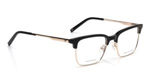 Image 2 of Brown Clubmaster Rimmed Eyeglasses for Men from Tommy Hilfiger Available at Titan Eye+