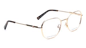 Image 2 of Gold Round Eyeglasses for Men and Women from Tommy Hilfiger Available at Titan Eye+