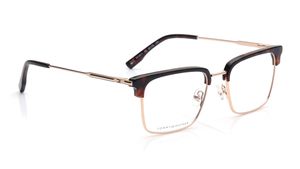 Image 2 of Brown Clubmaster Eyeglasses for Men from Tommy Hilfiger Available at Titan Eye+