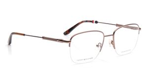 Image 2 of Brown Oval Eyeglasses for Men and Women from Tommy Hilfiger Available at Titan Eye+
