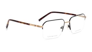 Image 2 of Black Geometric Eyeglasses for Men from Tommy Hilfiger Available at Titan Eye+