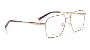 Image 2 of Gold Navigator Eyeglasses for Men from Tommy Hilfiger Available at Titan Eye+