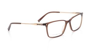 Image 2 of Rectangle Brown Rimmed Eyeglasses for Men from Tommy Hilfiger Available at Titan Eye+