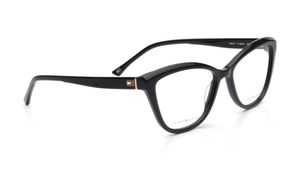 Image 2 of CatEye Black Rimmed Eyeglasses for Women from Tommy Hilfiger Available at Titan Eye+