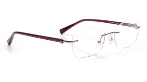Image 2 of Purple Oval Eyeglasses for Women from Tommy Hilfiger Available at Titan Eye+