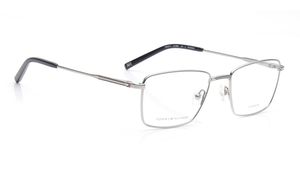 Image 2 of Silver Rectangle Eyeglasses for Men from Tommy Hilfiger Available at Titan Eye+