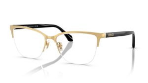 Image 2 of Gold CatEye Eyeglasses for Women from Versace Available at Titan Eye+