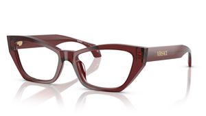 Image 2 of Wine CatEye Eyeglasses for Women from Versace Available at Titan Eye+