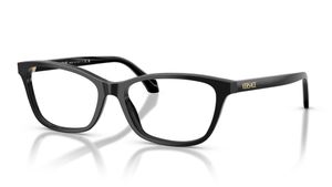 Image 2 of Black CatEye Eyeglasses for Women from Versace Available at Titan Eye+