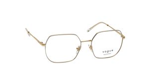 Image 2 of White Geometric Rimmed Eyeglasses for Women from Vogue Eyewear Available at Titan Eye+