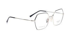Image 2 of Black Geometric Rimmed Eyeglasses for Women from Vogue Eyewear Available at Titan Eye+