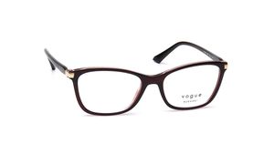 Image 2 of Brown Rectangle Rimmed Eyeglasses for Women from Vogue Eyewear Available at Titan Eye+