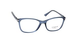 Image 2 of Blue Rectangle Rimmed Eyeglasses for Women from Vogue Eyewear Available at Titan Eye+
