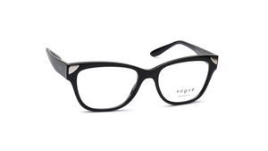 Image 2 of Black Rectangle Eyeglasses for Women from Vogue Eyewear Available at Titan Eye+