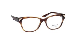 Image 2 of Brown and Black Rectangle Eyeglasses for Women from Vogue Eyewear Available at Titan Eye+