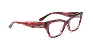 Image 2 of Red CatEye Rimmed Eyeglasses for Women from Vogue Eyewear Available at Titan Eye+