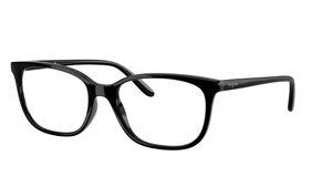 Image 2 of Black Rectangle Eyeglasses for Women from Vogue Eyewear Available at Titan Eye+