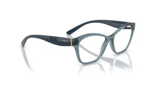 Image 2 of Blue Irregular Eyeglasses for Women from Vogue Eyewear Available at Titan Eye+