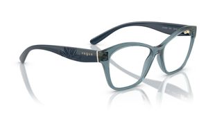 Image 2 of Blue Irregular Eyeglasses for Women from Vogue Eyewear Available at Titan Eye+