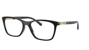 Image 2 of Black Rectangle Eyeglasses for Women from Vogue Eyewear Available at Titan Eye+