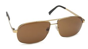 Image 2 of Brown Navigator Sunglasses for Men from Fastrack Available at Titan Eye+