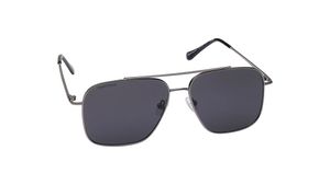 Image 2 of Grey Navigator Rimmed Sunglasses From Fastrack from Fastrack Available at Titan Eye+