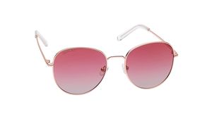 Image 2 of Gold Round Rimmed Sunglasses From Fastrack from Fastrack Available at Titan Eye+