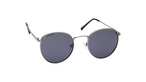 Image 2 of Grey Round Sunglasses for Men and Women from Fastrack Available at Titan Eye+