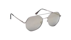 Image 2 of Gold Geometric Sunglasses for Men from Fastrack Available at Titan Eye+