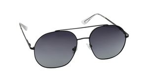 Image 2 of Grey Aviator Sunglasses for Men from Fastrack Available at Titan Eye+