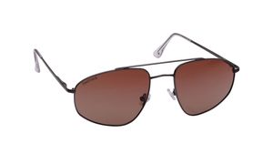 Image 2 of Brown Aviator Sunglasses for Men from Fastrack Available at Titan Eye+