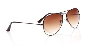 Image 2 of Brown Aviator Sunglasses for Men and Women from Tees By Fastrack Available at Titan Eye+