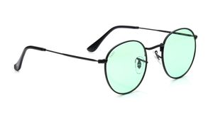 Image 2 of Green Round Sunglasses for Men and Women from Tees By Fastrack Available at Titan Eye+