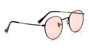 Image 2 of Pink Round Sunglasses for Men and Women from Tees By Fastrack Available at Titan Eye+