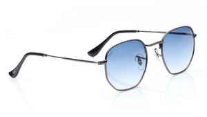Image 2 of Blue Hexagon Sunglasses for Men and Women from Tees By Fastrack Available at Titan Eye+