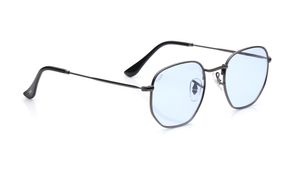 Image 2 of Blue Hexagon Sunglasses for Men and Women from Tees By Fastrack Available at Titan Eye+