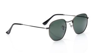 Image 2 of Green Hexagon Sunglasses for Men and Women from Tees By Fastrack Available at Titan Eye+