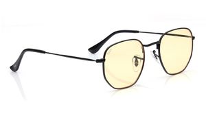 Image 2 of Yellow Hexagon Sunglasses for Men and Women from Tees By Fastrack Available at Titan Eye+