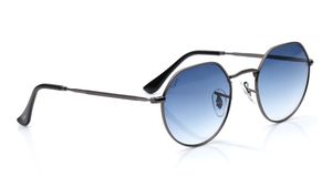 Image 2 of Blue Round Sunglasses for Men and Women from Tees By Fastrack Available at Titan Eye+