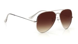 Image 2 of Brown Aviator Sunglasses for Men and Women from Tees By Fastrack Available at Titan Eye+