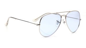 Image 2 of Blue Aviator Sunglasses for Men and Women from Tees By Fastrack Available at Titan Eye+