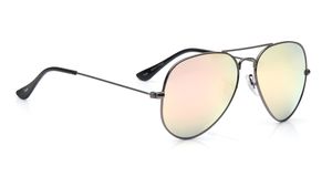 Image 2 of Pink Aviator Sunglasses for Men and Women from Tees By Fastrack Available at Titan Eye+